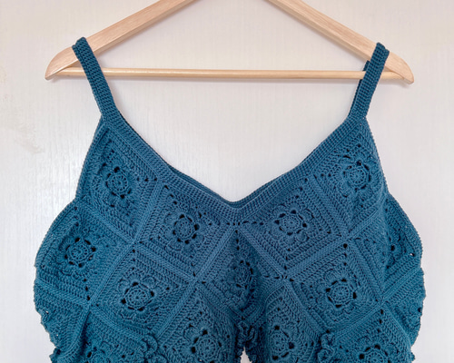 ハンドメイド　ニット　ビスチェ   フリル STYLEMIXER | ハンドメイドニットビスチェ (キャミソール