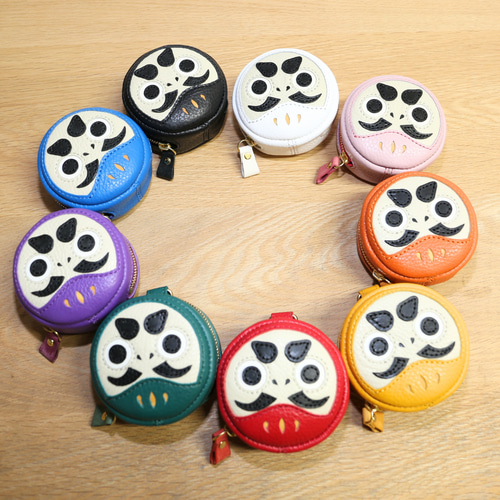 だるま ダルマ かわいい丸型ポーチ 達磨 チャーム プレゼント