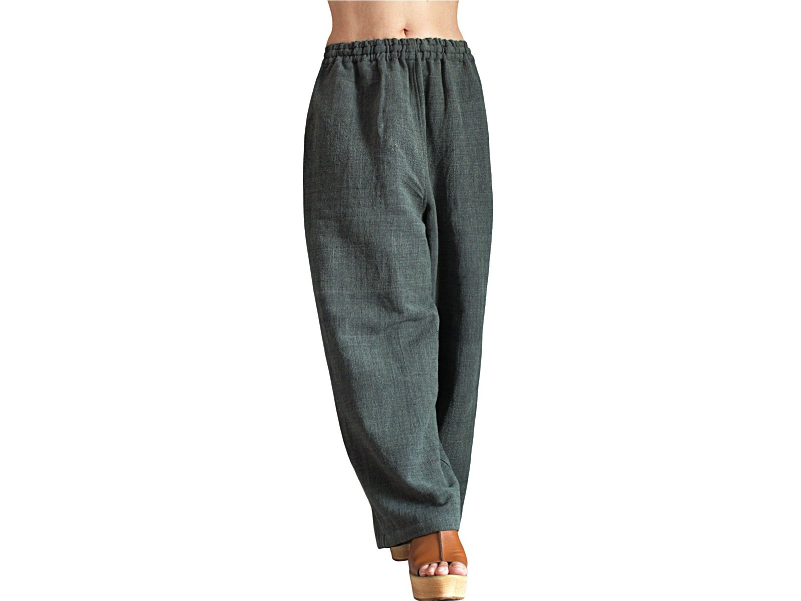 ジョムトン手織り綿のリラックスパンツ（PFS-073-04）