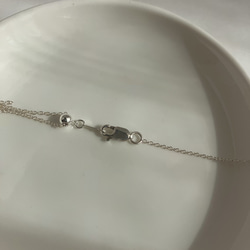 一点もの。溶かした　silver950 サークルモチーフ　ネックレス　ご褒美　シルバー　シンプルネックレス　ギフト 12枚目の画像