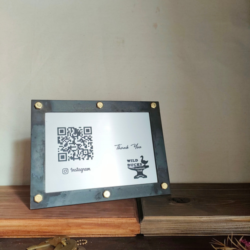 【オーダーメイド】QRコードプレート16枚MDF製 店舗用にも♪ 1f916ac1a91fa580514a5dc7bfd94f