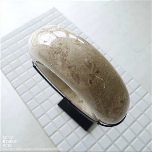 レア装飾 直径約33.5×高さ3cm 美術プレート 大理石天然石 マーブル模様② ソフトマーブル（マット面） | KYタイル株式会社