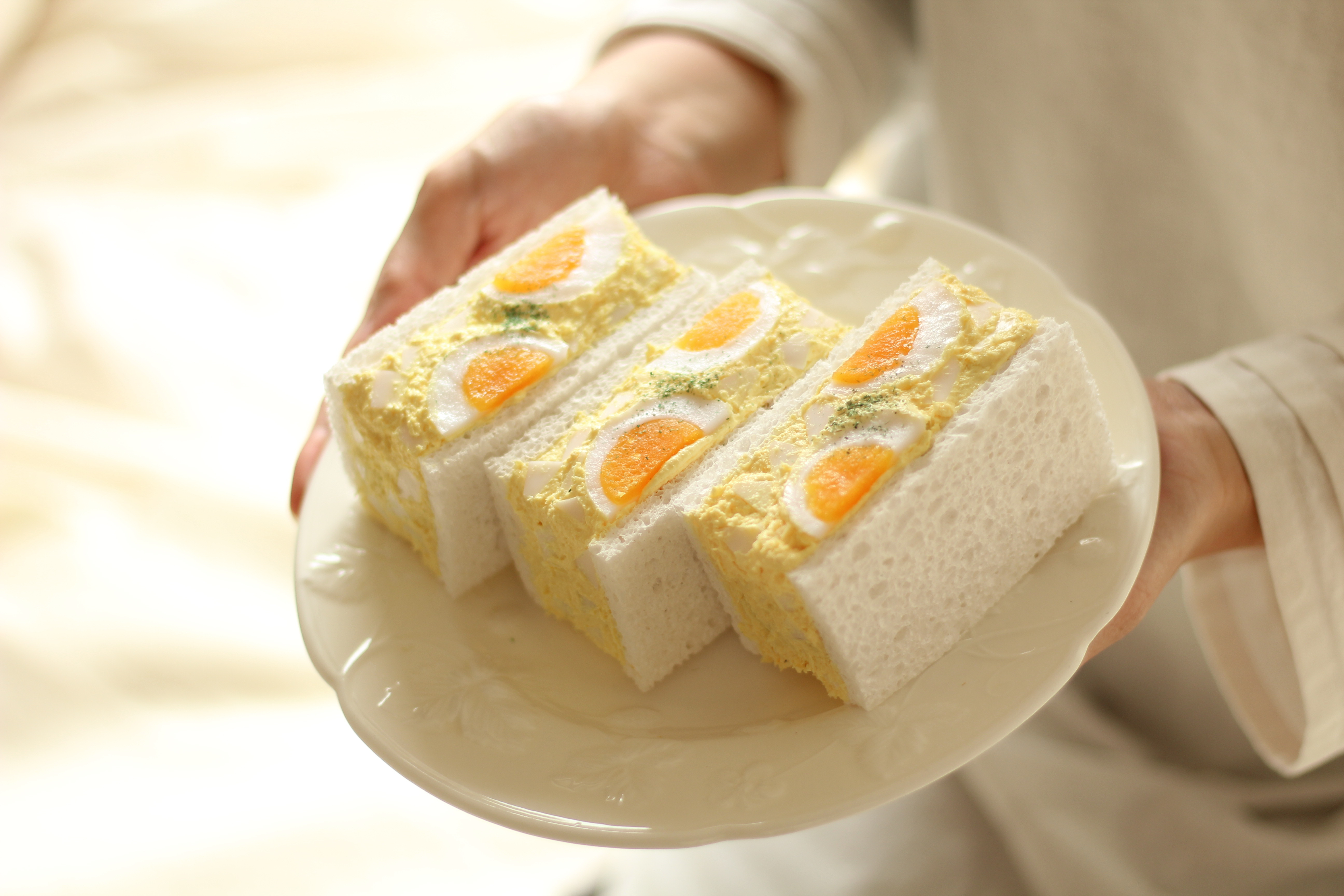 【ポーチ】輪切り卵サンドイッチ