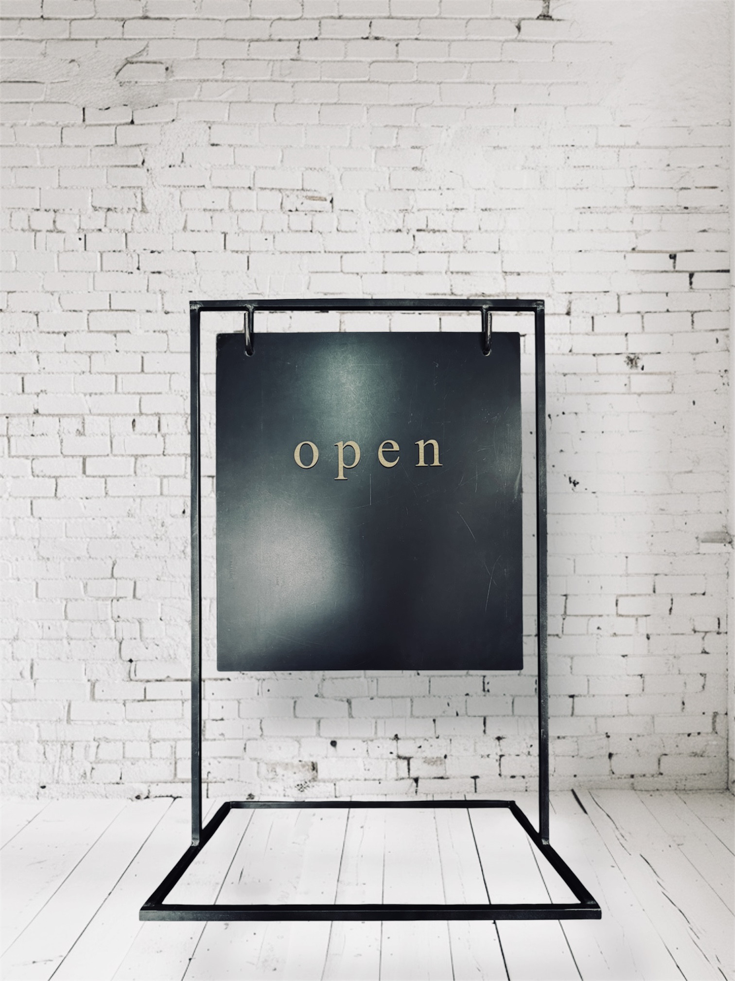 industrial Open 看板 simple industrial 店舗看板 限定