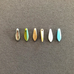 【No.184】夜のお散歩が好きな馬　サージカルステンレス使用　イヤリングにも対応　ピアス　チェコビーズ 6枚目の画像