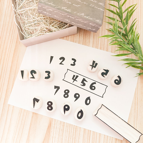 数字スタンプ③◇消しゴムはんこ はんこ・スタンプ Benzie 通販