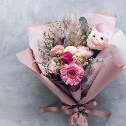 ベビーピンクのミニブーケ1点 プリザーブドフラワー La couronne 通販