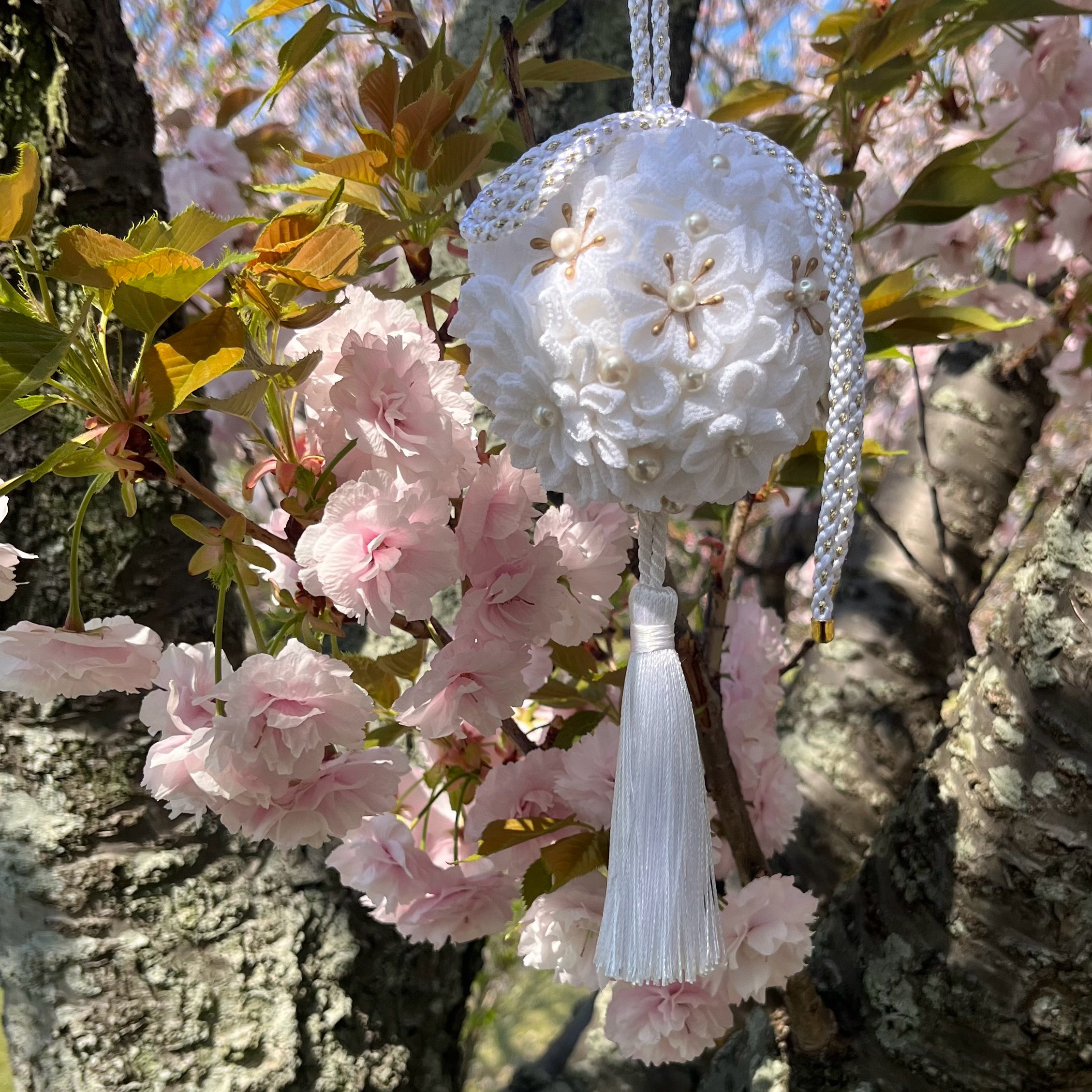 フラワーボール ちりめんボール ブーケ ボールブーケ 装花