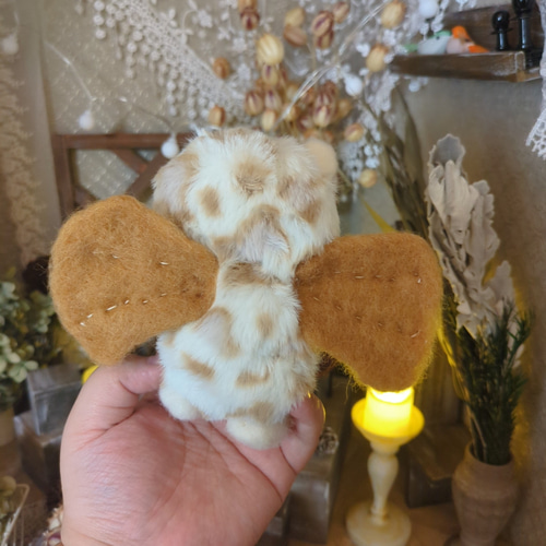 魔法の森の小さなお家 魔法幼獣 ハンドメイド アートドール 羊毛