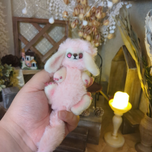 魔法の森の小さなお家 ベビー魔法幼獣 ハンドメイドアートドール 羊毛