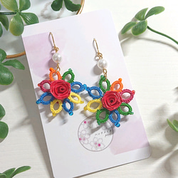 タッセルアジアンピアス(イヤリング)青 ピアス（その他） ハンドメイド