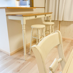 受注製作】ろくろ脚 コンソールテーブル 壁面収納 ミニテーブル