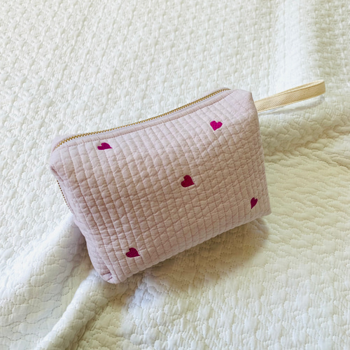 mini heart nubiが選べる おむつが入るお尻拭きポーチ H13.5 W18D5.5