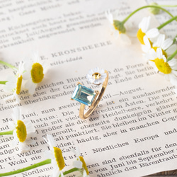 デイジー×ミントグリーン　リング　フォークリング　母の日 4枚目の画像