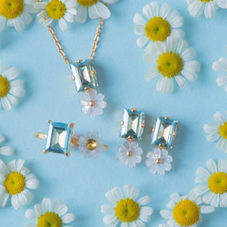 デイジー×ミントグリーン　リング　フォークリング　母の日 9枚目の画像