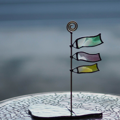 こどもの日に　ステンドグラス　こいのぼりのパネル(スタンド付) こどもの日に ステンドグラス こいのぼりのパネル(スタンド付)