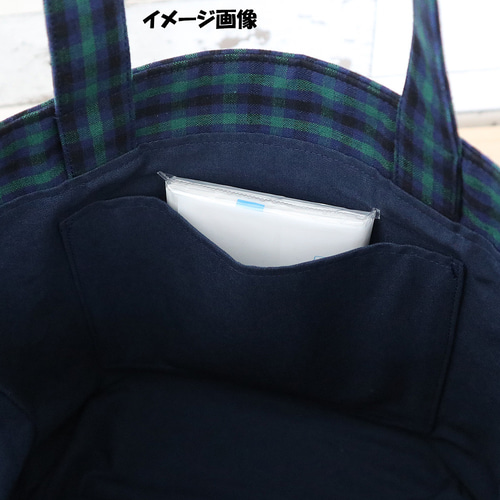 赤馬ワッペン付き】 ファミリア風 緑チェック タータンチェック