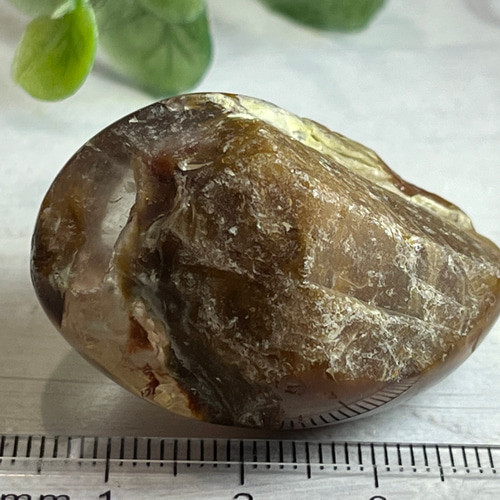 天地創造 アンフィボールインクォーツ タンブル 原石 ポリッシュ  