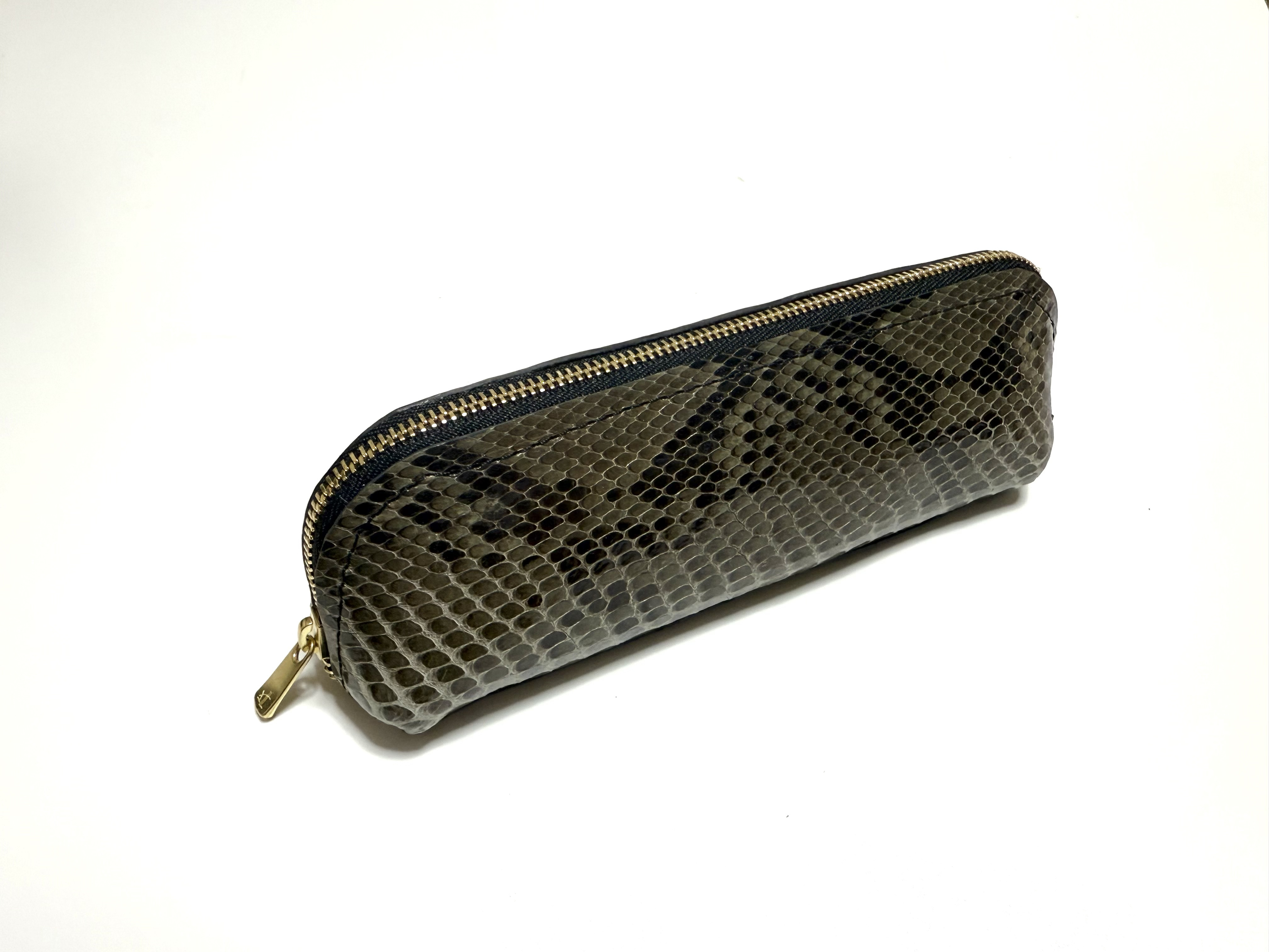 ダイアモンドパイソン　ファスナー付きペンケース