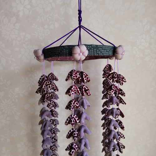 吊るし飾り 藤の花 モビール マコマコ 通販 19175847｜Creema(クリーマ)