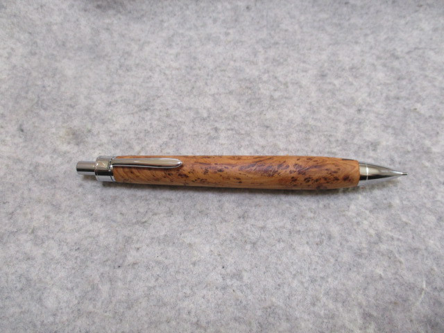 屋久杉　泡瘤　キヌカオイル仕上げ　木軸シャープペンシル(0.5ミリ用)　希少材