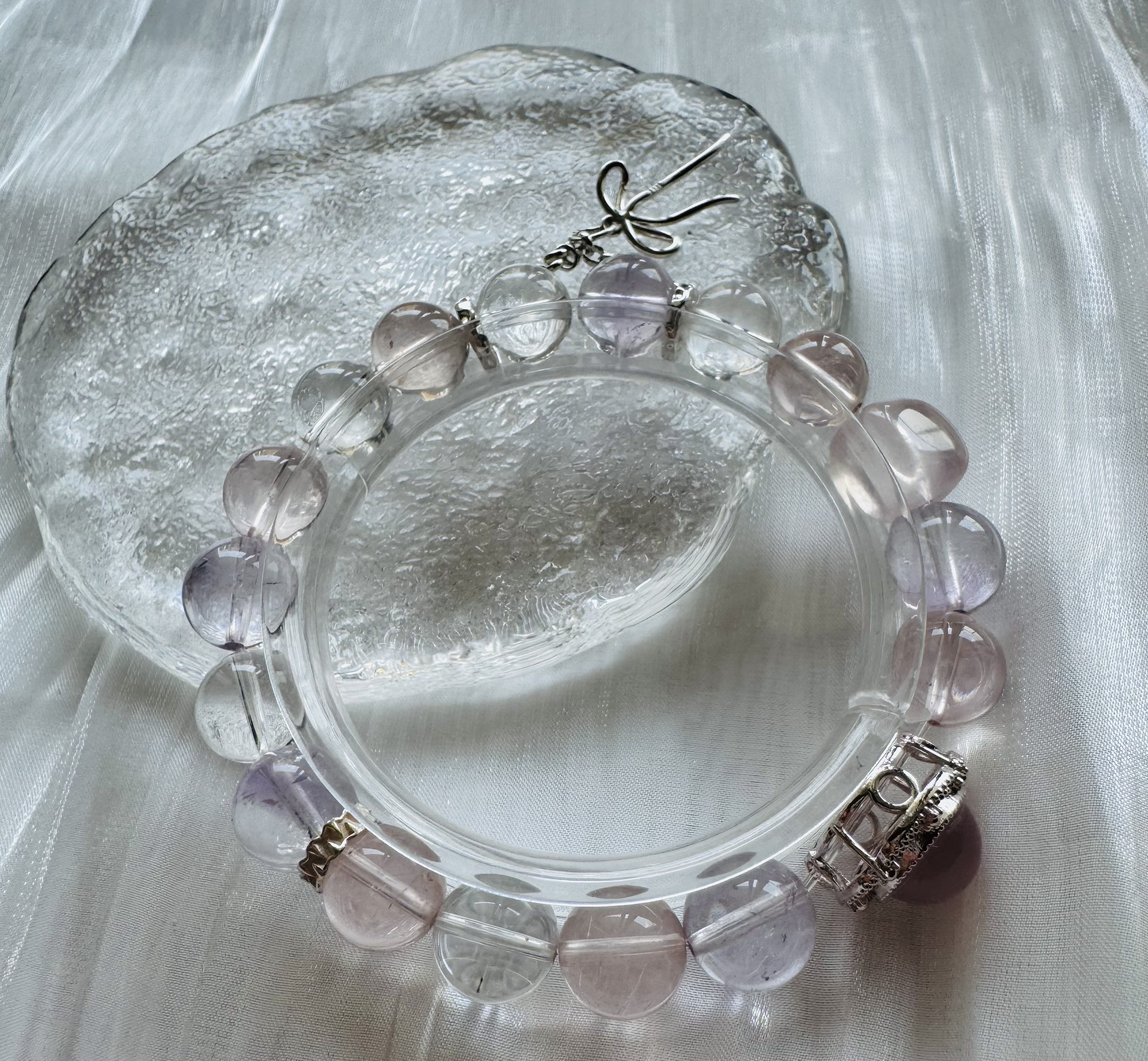 蝶の囁き 水晶ブレスレット