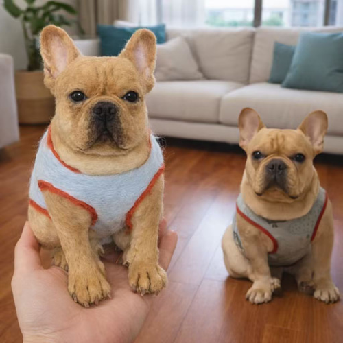 パピヨン 羊毛フェルト｜愛犬 オーダーメイド メモリアル ぬいぐるみ