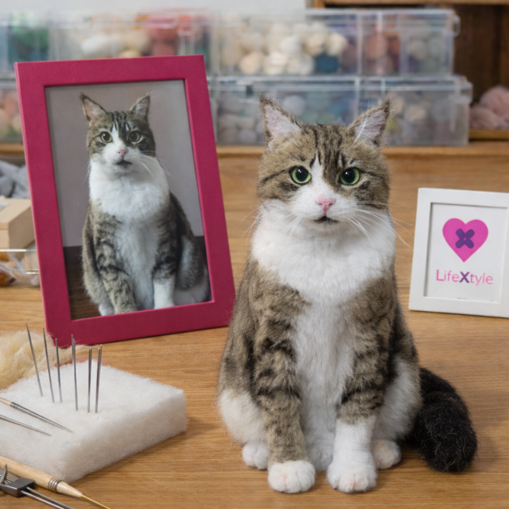 羊毛フェルト そっくり ペット オーダーメイド｜写真から作る ペットぬいぐるみ｜愛猫 供養 遺骨を亡くした方への贈り物