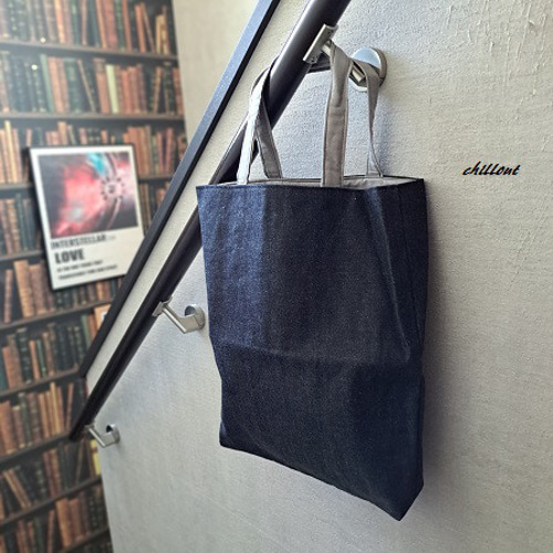 デニム】トートバッグ：インディゴ【0857】 トートバッグ chill