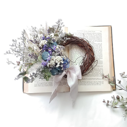 ドライフラワーブーケ＆ブートニア 2点 ブーケ32cm 記念日 結婚式 前