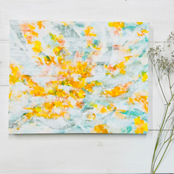 受注制作☆原画☆ 8月の海 アクリル絵の具 F3キャンバス 送料無料 絵画