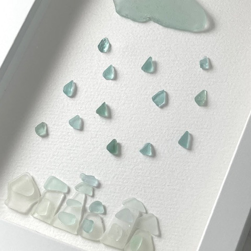 シーグラスアート❁雨の日のお散歩❁