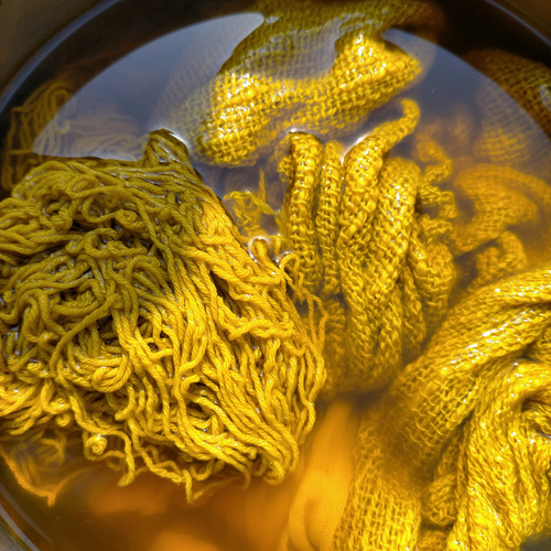 クチナシ染めシルクコットンストール ストール coDama 通販 19177538