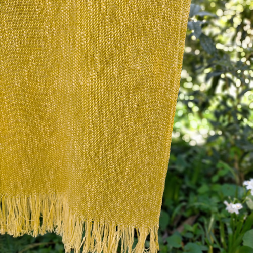 クチナシ染めシルクコットンストール ストール coDama 通販 19177538