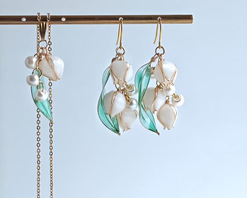 ピアスとネックレス　セット　（らんらん） 0206132756_67a43a4c912a1.jpg