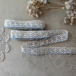 フランスアンティーク 刺繍用スカラップ模様 金属板シート4枚セットB