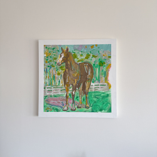馬の絵画 馬の絵1 風水 絵画 (120X67CM) | セオアートギャラリー