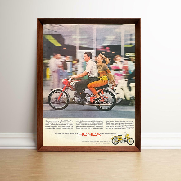 アメリカ1970年代　ポスター額装付き 1970's ヴィンテージ 