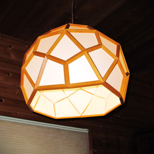 インテリア照明 光焔(こうえん) T45PW-1 凧形60面体 ペンダント