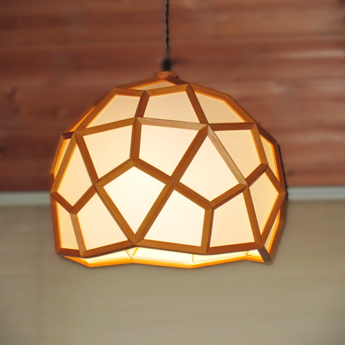 インテリア照明 光焔(こうえん) T45PW-1 凧形60面体 ペンダント