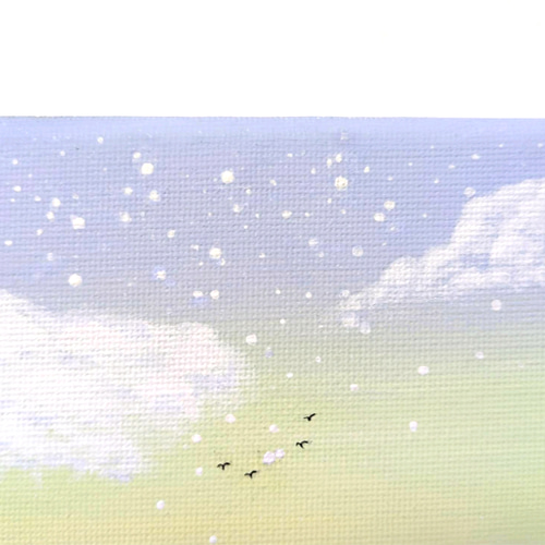 絵画 アクリル絵 額縁 キャンバス 白鳥 風景画 絵画 アクリル絵 額縁