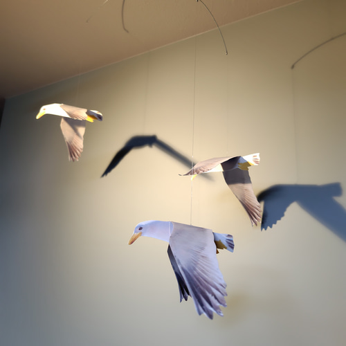 鳥のモビール【かもめタイプ】 新品】クレフト社 かもめ モビール 中サイズ