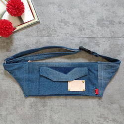 デニムリメイク【お財布バッグ・ダブルZIPバッグ】ハンドメイド デニムリメイク』2WAYバッグの作り方 “Denim Remake” How to