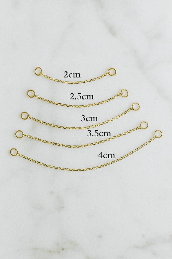 14K金 ゴールドフープリング イヤリング ラブレット ジャケット ピアス ペンダント 鎖 チェーン チャーム 7枚目の画像