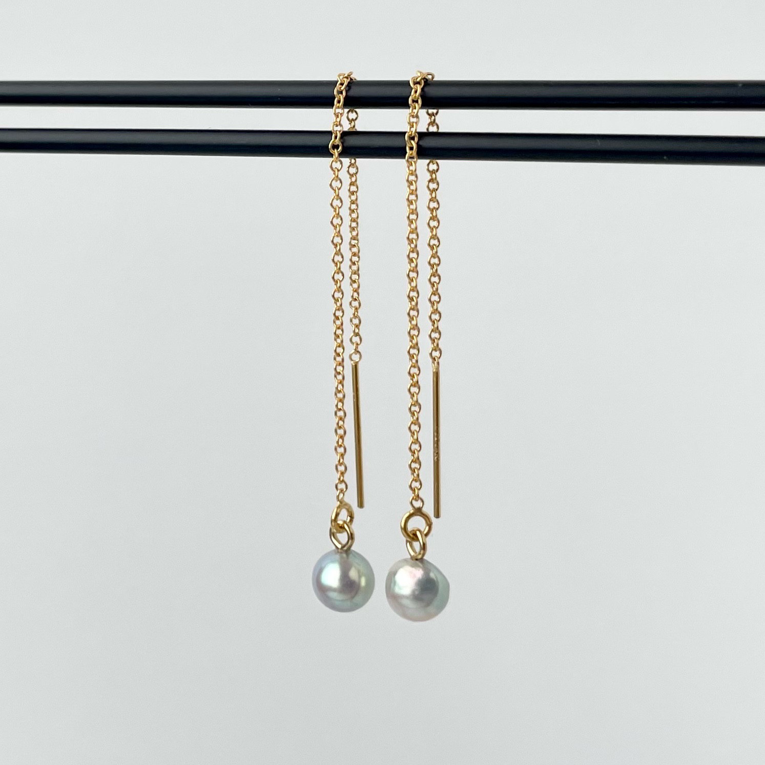 BEANS - 国産あこや真珠 14kgfアメリカンチェーンピアス 5,214円