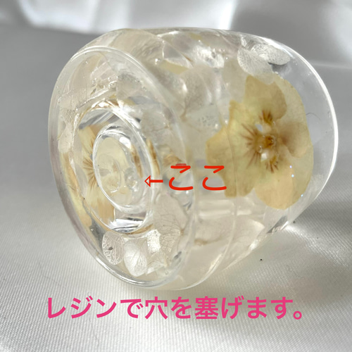 ✨ ミモザと五つ葉クローバー✨幸せを届けるハーバリウムペン立て✨ L