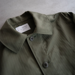cotton herringbone coverall jacket/olive drab 9枚目の画像