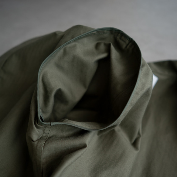 cotton herringbone coverall jacket/olive drab 13枚目の画像
