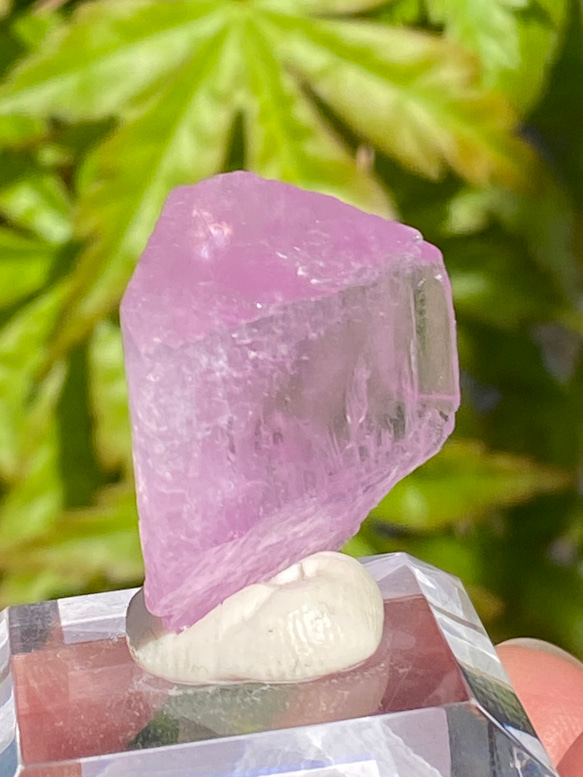 ライラックピンク クンツァイト 鉱物標本 原石 天然石 天然色 6枚目の画像