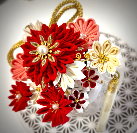 つまみ細工髪飾り 10点セット成人式・七五三 かんざし FURA 通販